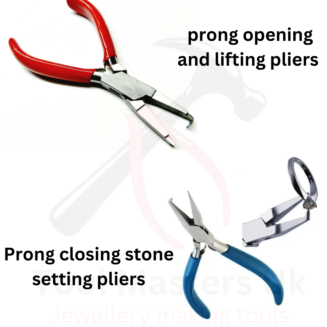 Precision Prong Pliers Set: Ideal for Gemstone Setting and Repairing T