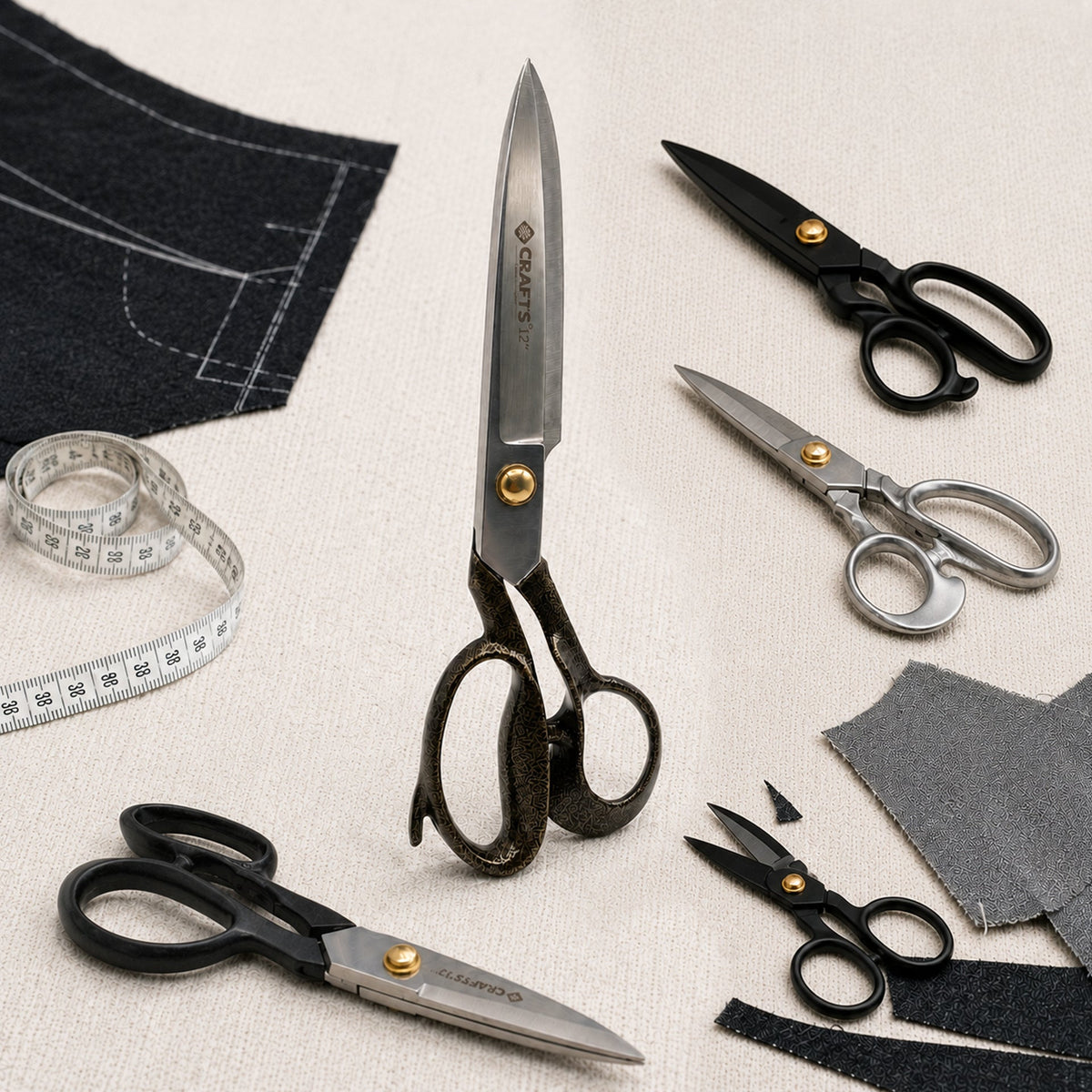 Tailor and dressmaking scissors
