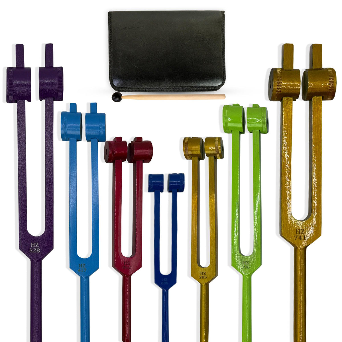 7 Chakra Tuning Fork Set for Sound Practice and Meditation