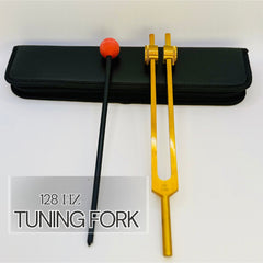 128Hz tuning fork designed for deep stress relief and holistic healing practices.

