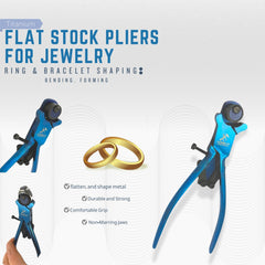 Titanium Flat stock jewellery pliers Ring, bracelet shaping & bending formin