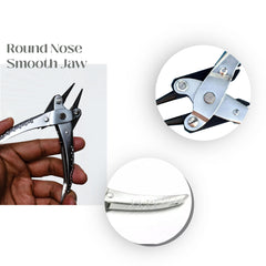 Parallel Action Pliers Round Nose Smooth Jaw 5-1/2" Jewelry making Plier 140mm