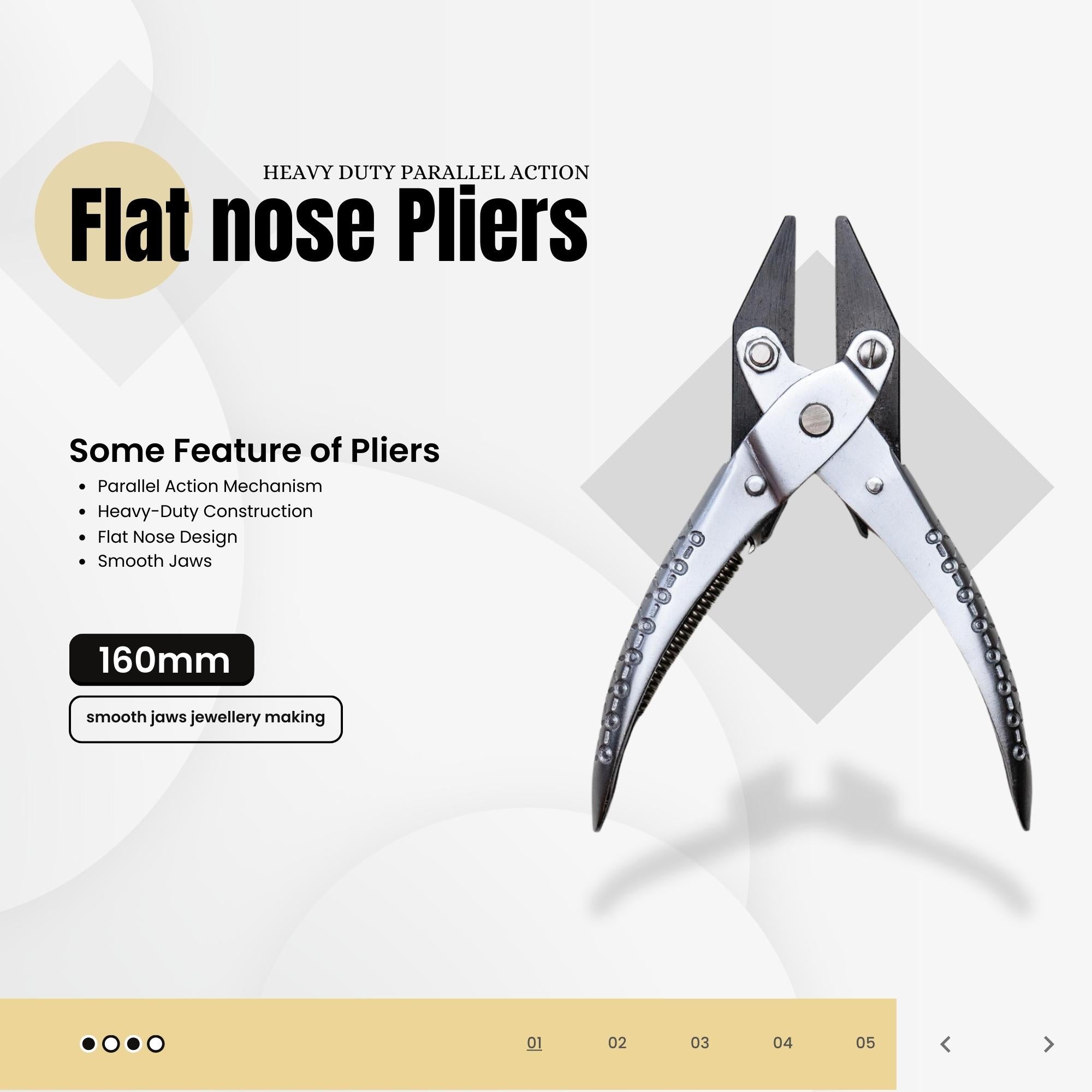 Parallel forming pliers for bracelets


