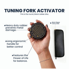 Gold 42 Hz Otto tuning fork with activator – view 7