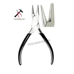 5" Round and Concave Nose Pliers - Wire Shaping Instruments for Jewelry Crafting