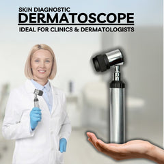 Veterinary Dermatoscope Skin Dermatology Set Skin Diagnostic Examination W/ Bulb