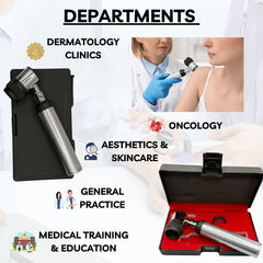Veterinary Dermatoscope Skin Dermatology Set Skin Diagnostic Examination W/ Bulb