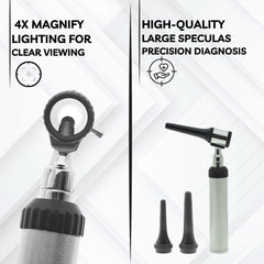 LED Otoscope-Veterinary & Medical ENT Diagnostic Tool for Ear Exam-Clinics & GPs
