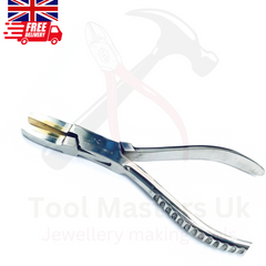 Brass Jaw Flat Nose Pliers with Soft Jaws–Ideal for Forming,Holding, and Bending