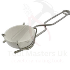 Ceramic Crucible and Tongs Set for Precision Melting - Ideal for Gold, Silver, and Copper