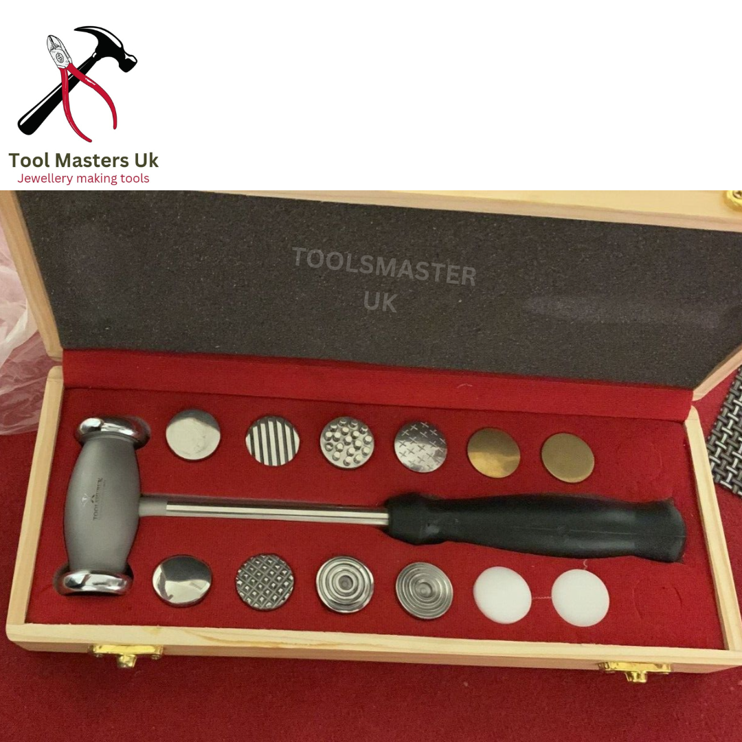 Texturing Kit 12-Faced Interchangeable Texturing Hammer Jewelry Making Tools Kit ...