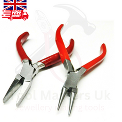 Jewelry Pliers Set - Flat & Round, Wire Crafting beading and wire wrapping