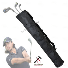 36" H x 5" D Pencil Golf Bag - Lightweight with 3 Pockets for Balls