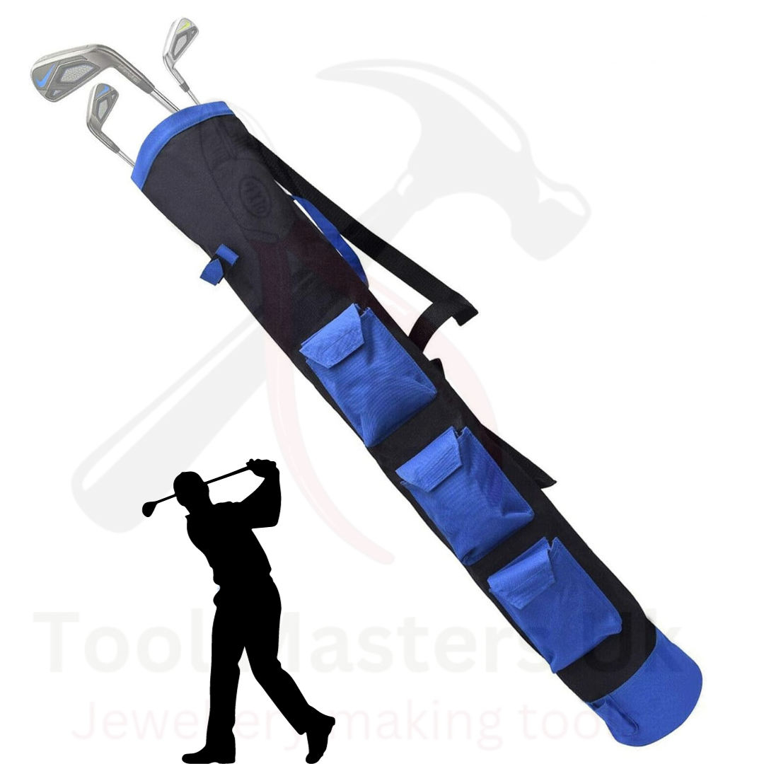 36" H x 5" D Pencil Golf Bag - Lightweight with 3 Pockets for Balls