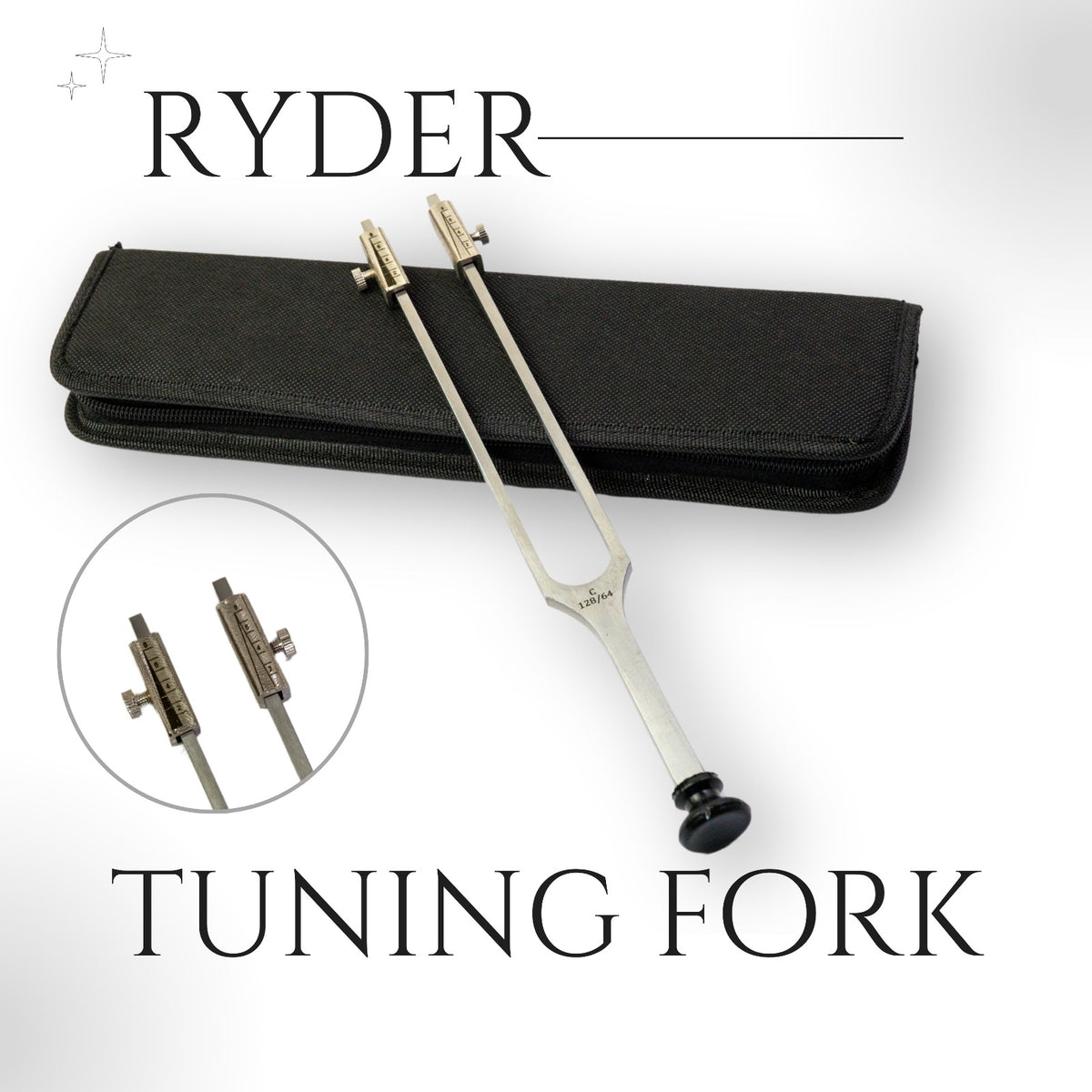 Rydel-Seiffer style tuning fork for medical training