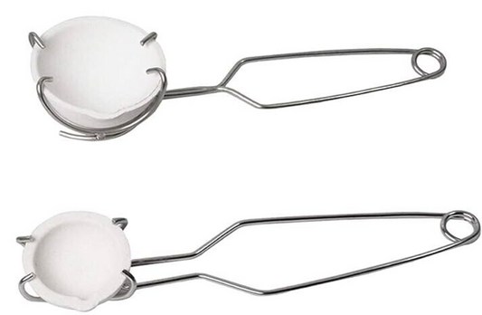3-Inch Ceramic Torch Crucible With Tongs - Melting Dish For Gold Silver Casting