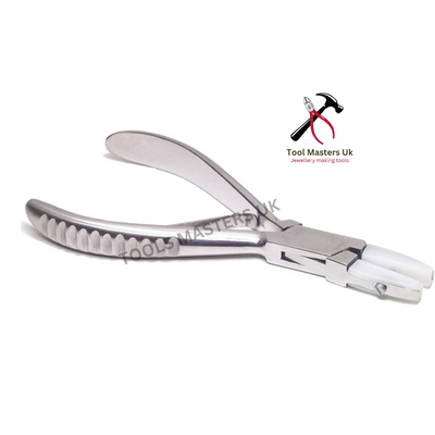 Professional Flat Nose Pliers with Nylon Jaws for Jewellery Makers and Opticians