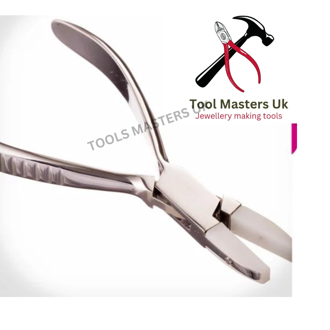 Professional Flat Nose Pliers with Nylon Jaws for Jewellery Makers and Opticians – view 3
