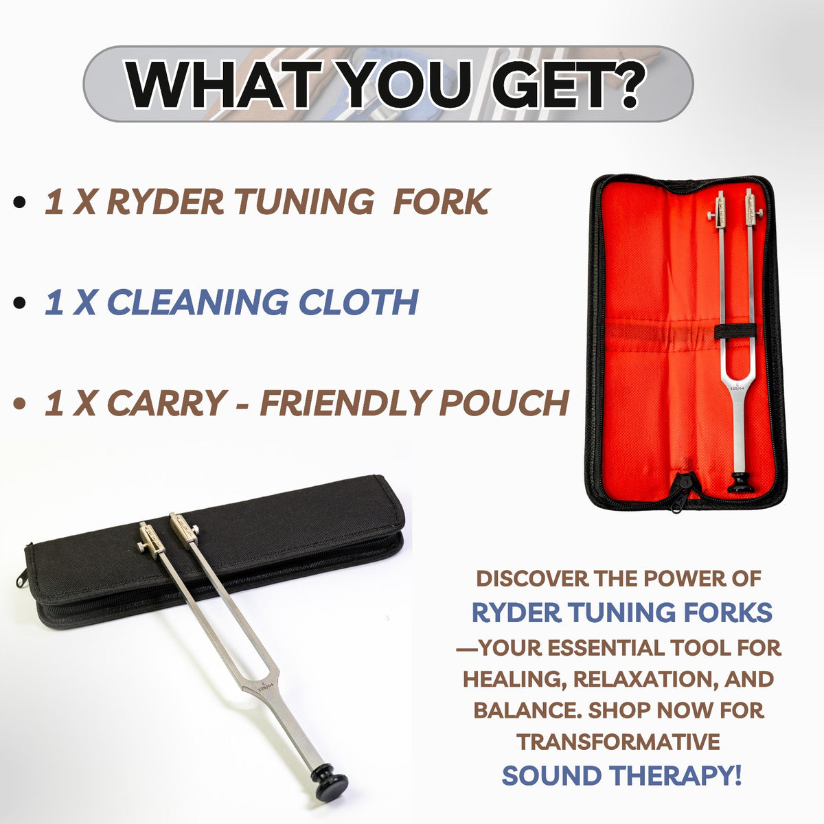 Rydel-Seiffer style tuning fork, 64/128 Hz