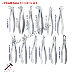 Dental Surgical Forceps Set for Upper and Lower Anterior Tooth Root Extractions