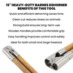 13 inch Barnes dehorner, wooden handles – view 7
