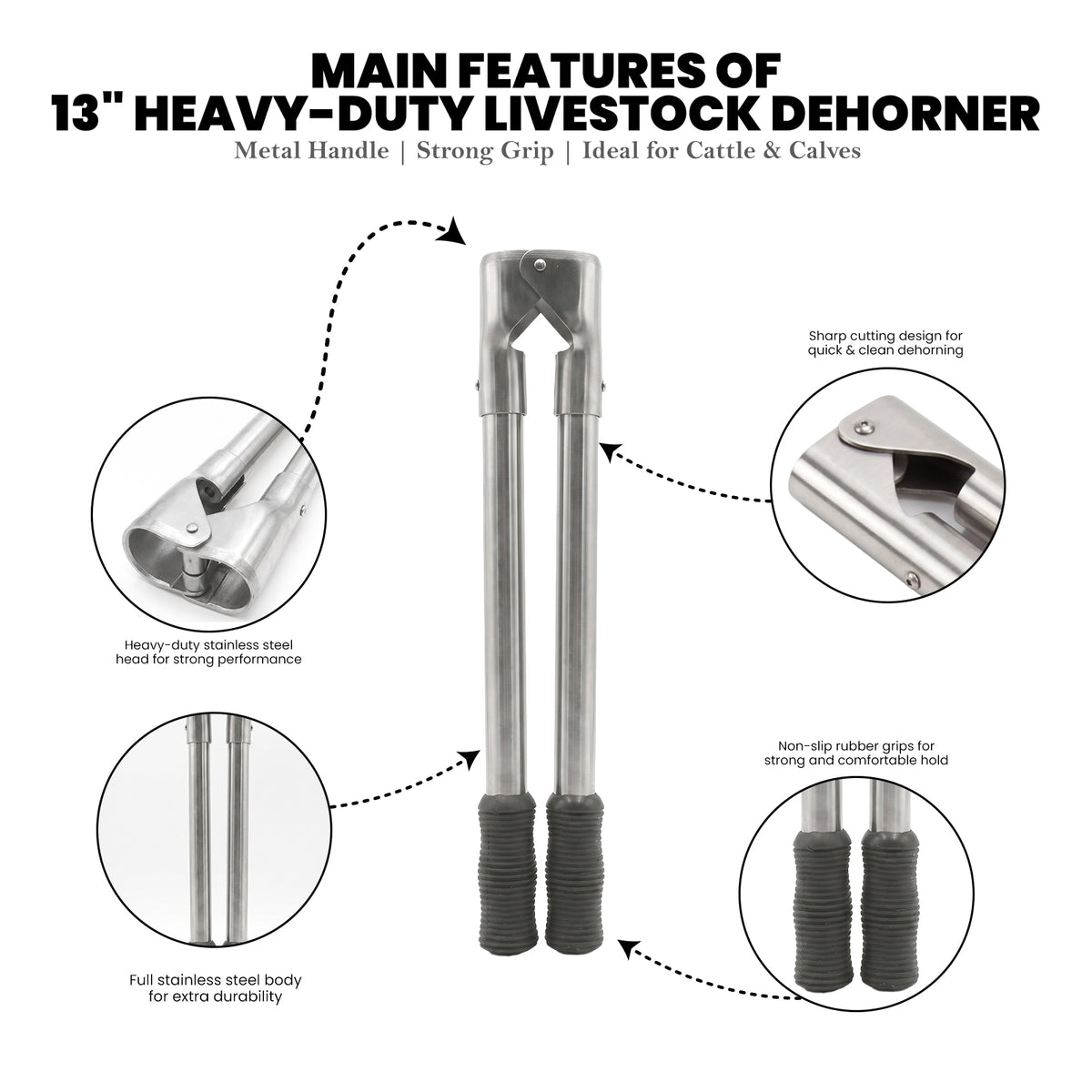 13 inch Barnes style dehorner – view 3
