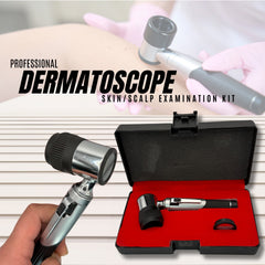 Dermatoscope for Skin & Scalp Exams-Professional Dermatology Diagnostic LED Kit