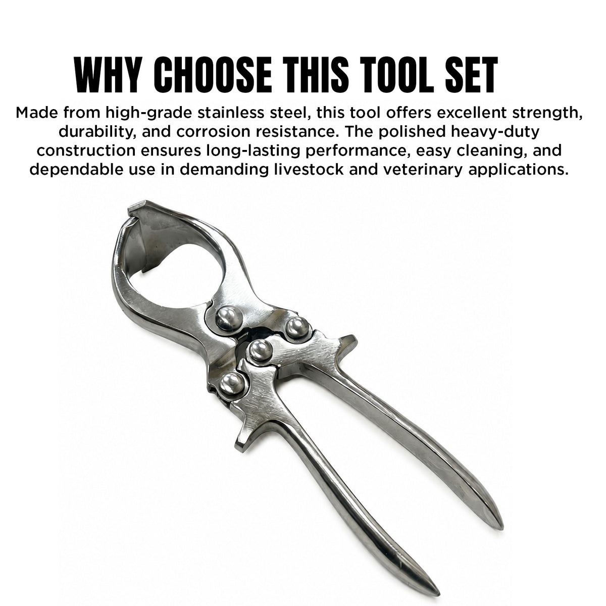 Small 23cm castration forceps – view 8