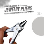 Loop making pliers for craftsmen with parallel action and precision tips.

