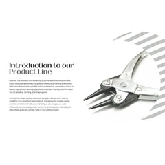 Parallel Action Pliers Round Nose Smooth Jaw 5-1/2" Jewelry making Plier 140mm