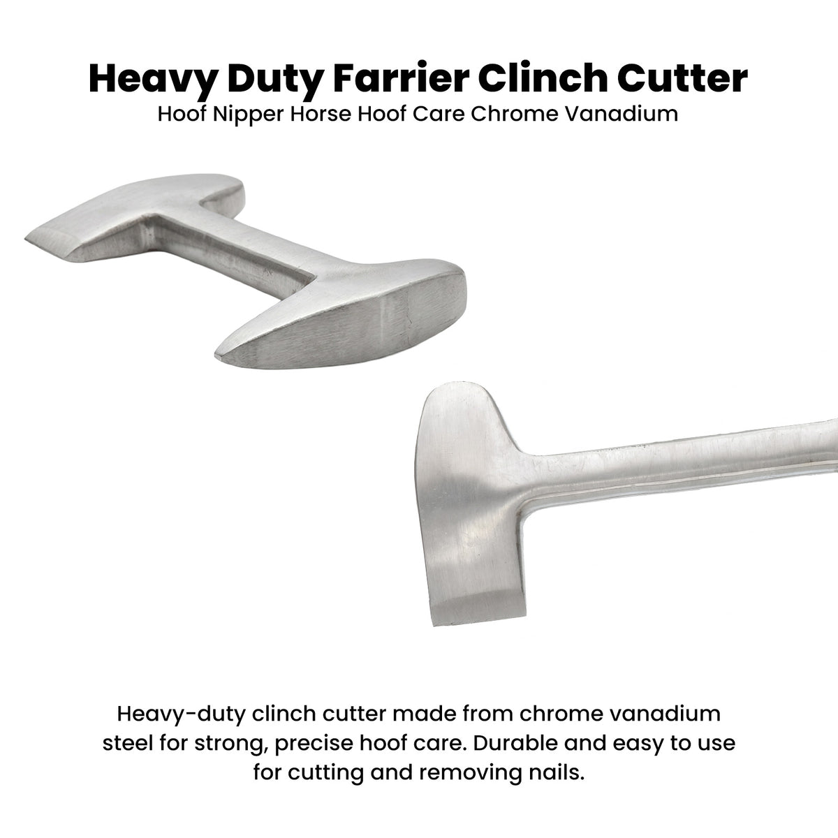 Farrier clinch cutter and hoof buffer – view 2
