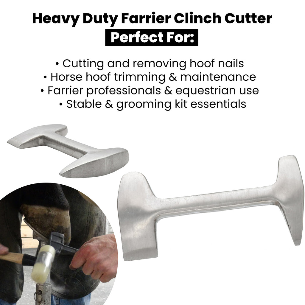 Farrier clinch cutter and hoof buffer – view 5