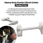 Farrier clinch cutter and hoof buffer – view 5