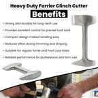 Farrier clinch cutter and hoof buffer – view 7