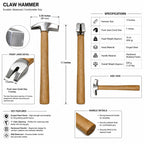 Farrier hammer set 4 piece – view 5