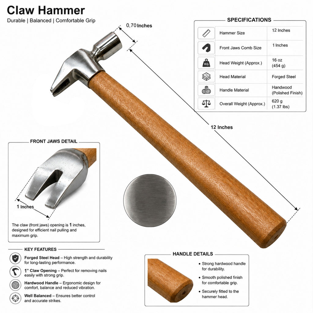 Farrier hammer set 4 piece – view 6