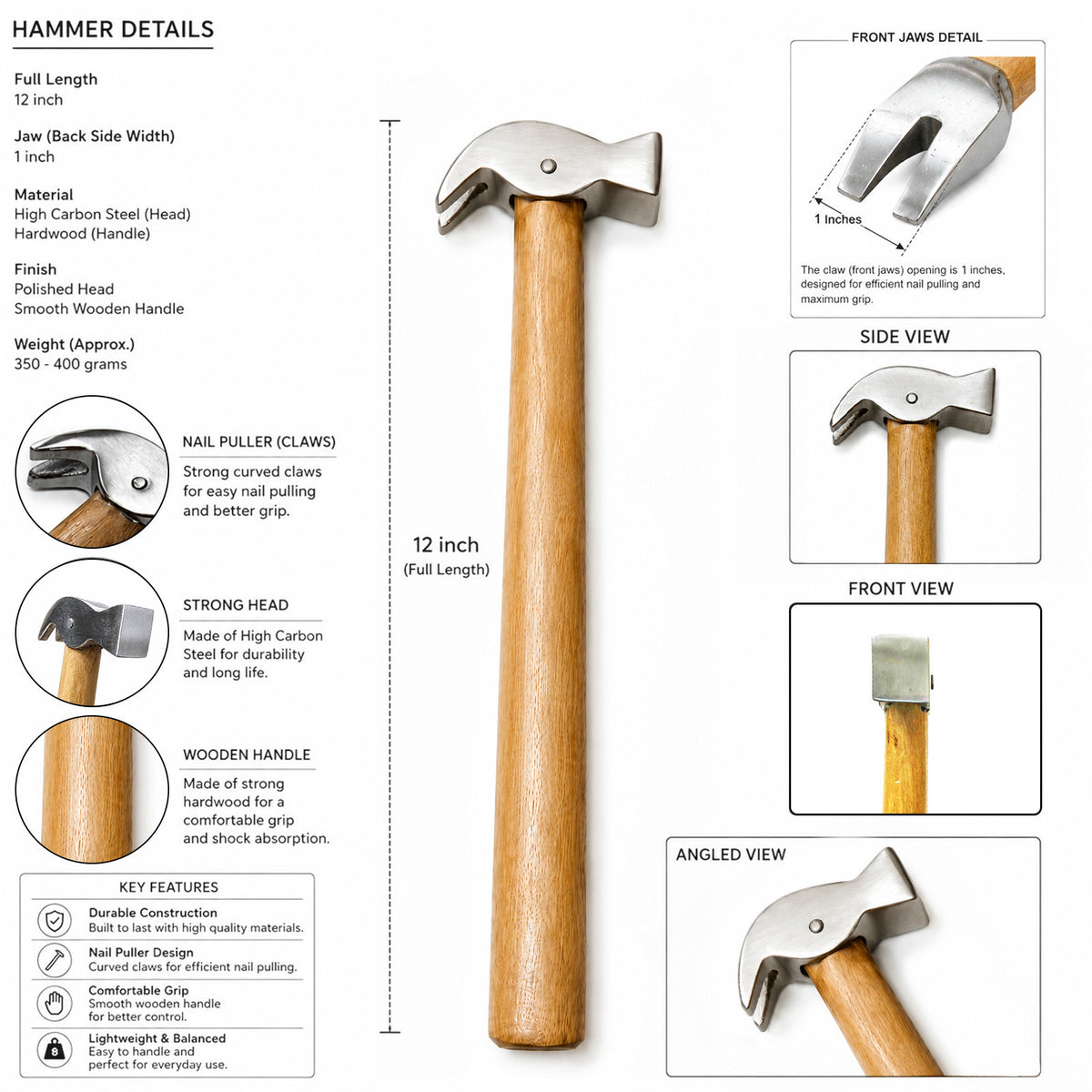Farrier hammer set 4 piece – view 7