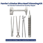 5 piece farrier hoof trimming kit – view 2