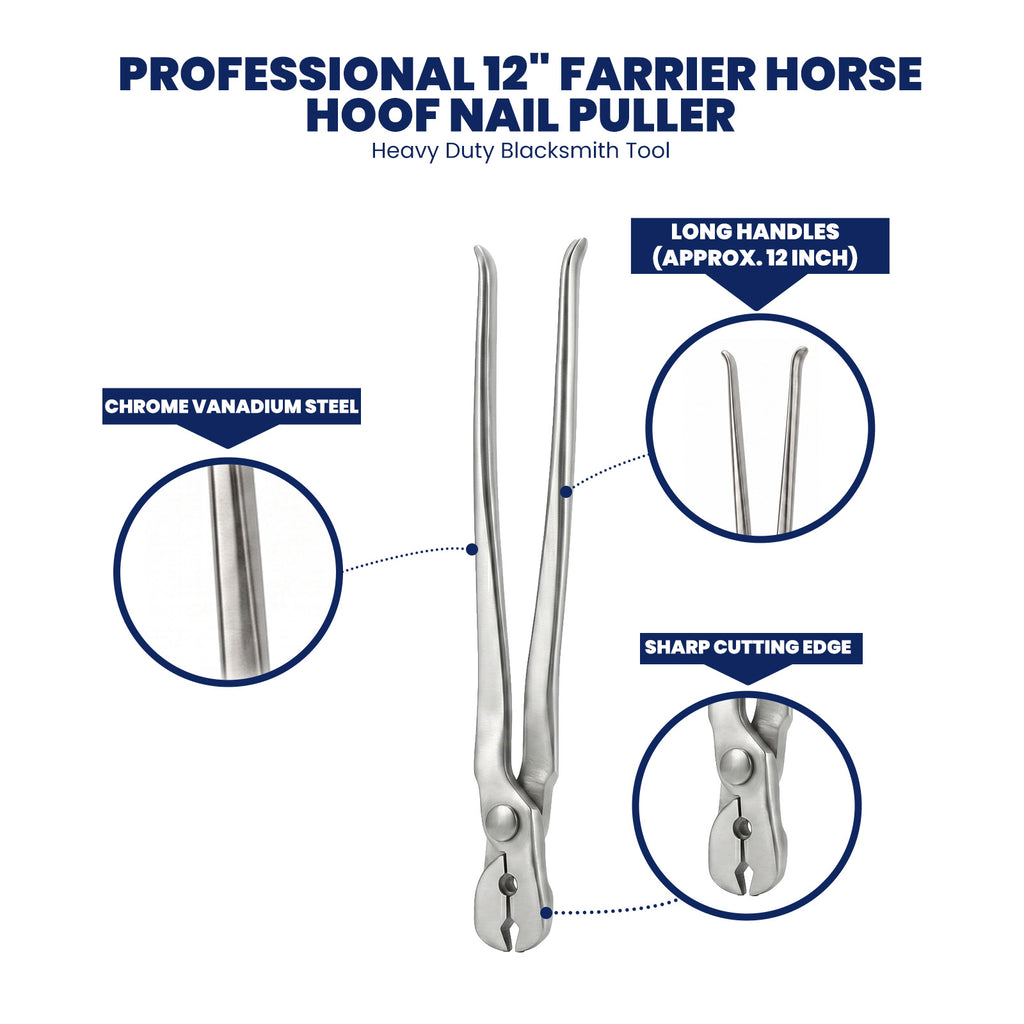 5 piece farrier hoof trimming kit – view 3