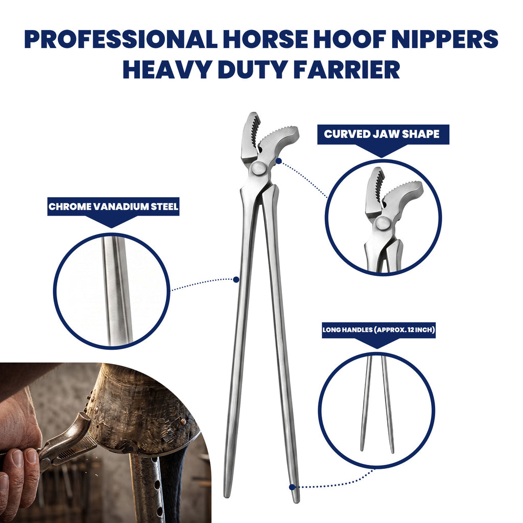 5 piece farrier hoof trimming kit – view 7