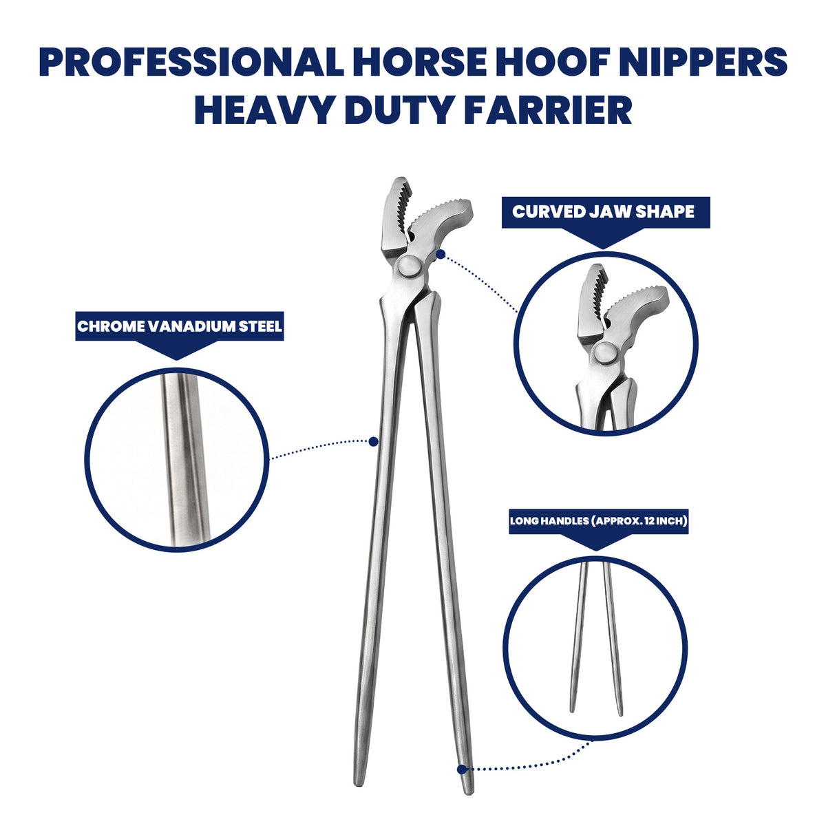 12 inch farrier nail clincher – view 3