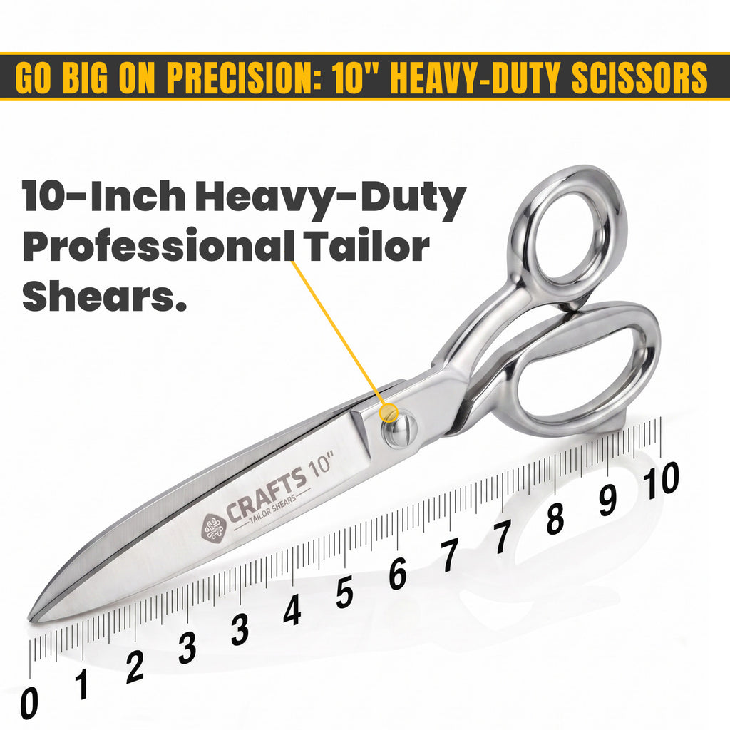 10 inch tailor scissors cutting fabric