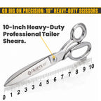 10 inch tailor scissors cutting fabric
