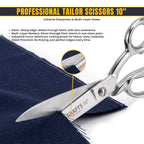 10 inch sewing scissors side view