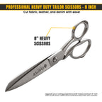 8 inch fabric scissors for leather and upholstery