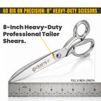 8 inch tailor scissors cutting fabric