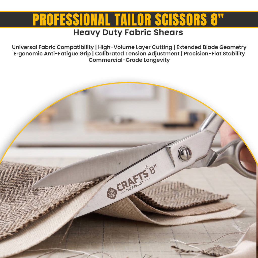 Heavy duty 8 inch craft and upholstery shears
