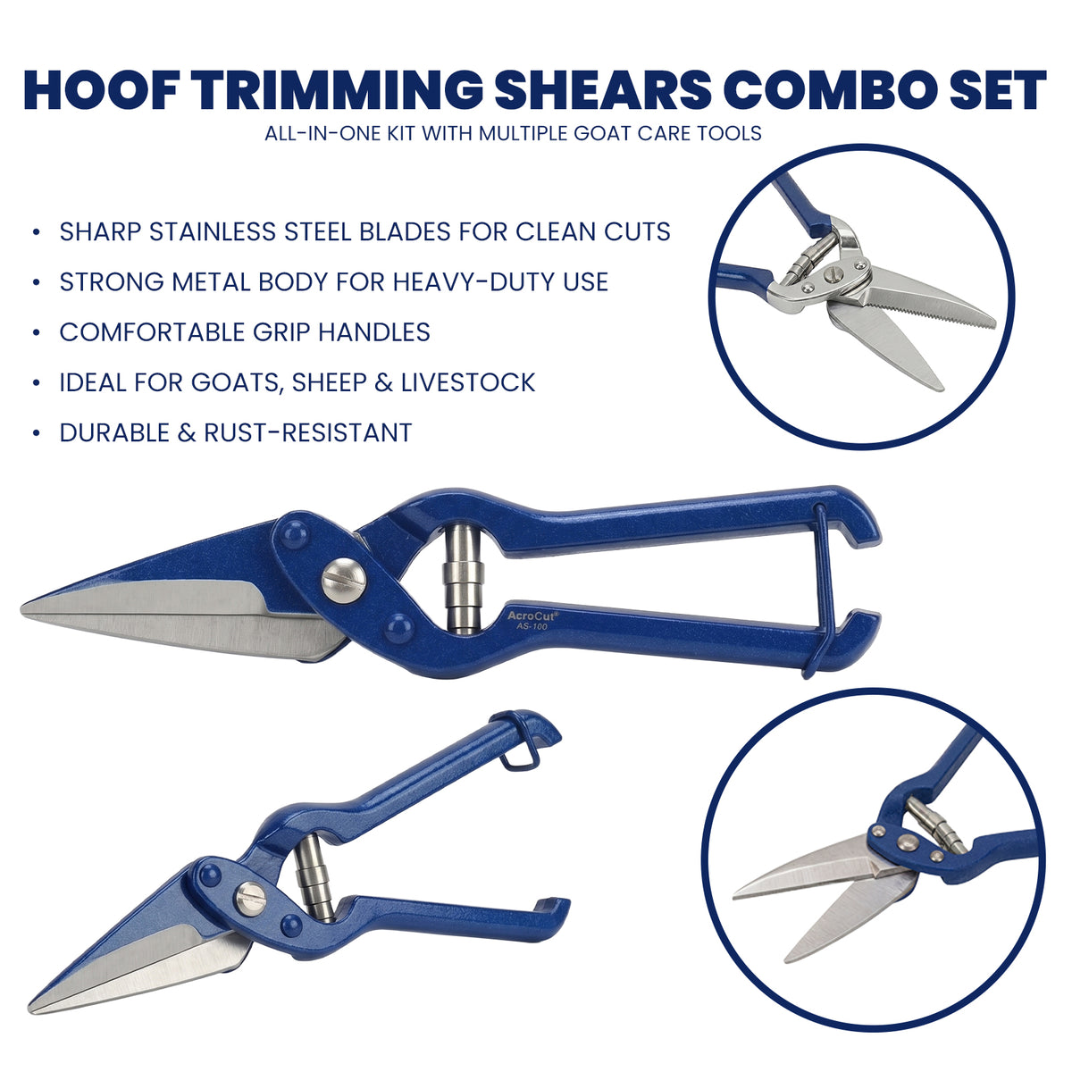 2 piece hoof trimming shears set – view 2