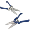 2 piece hoof trimming shears set, serrated and straight blade