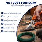 9 inch orange hoof trimming shears – view 6